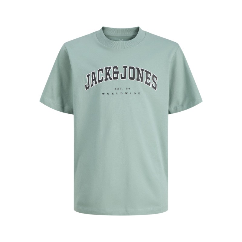 JACK & JONES Junior Caleb Varsity T-shirt - Mineral Blue