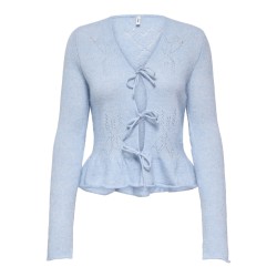 ONLY Helga L/S String Strik Cardigan - Island Fossil