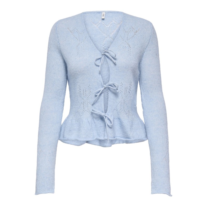 ONLY Helga L/S String Strik Cardigan - Island Fossil