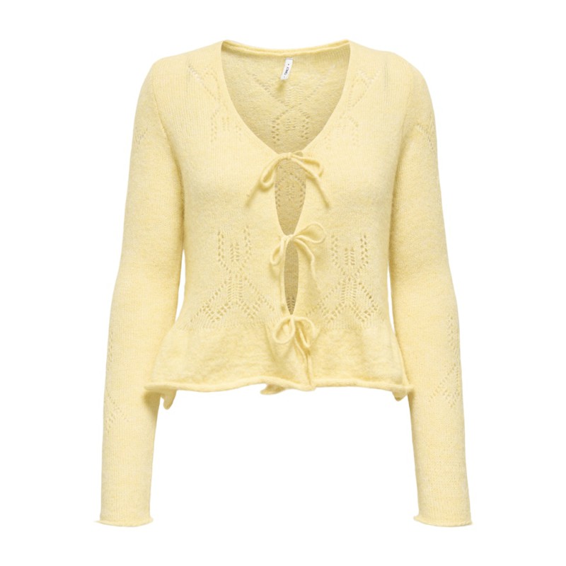 ONLY Helga L/S Snor Strik Cardigan - Sunlight