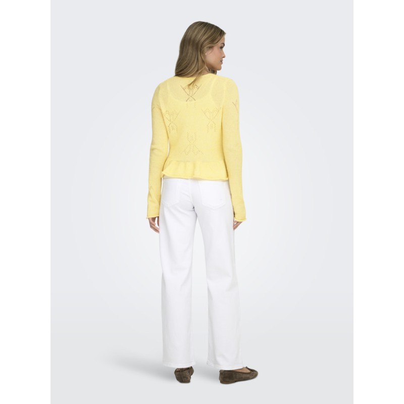 ONLY Helga L/S Snor Strik Cardigan - Sunlight