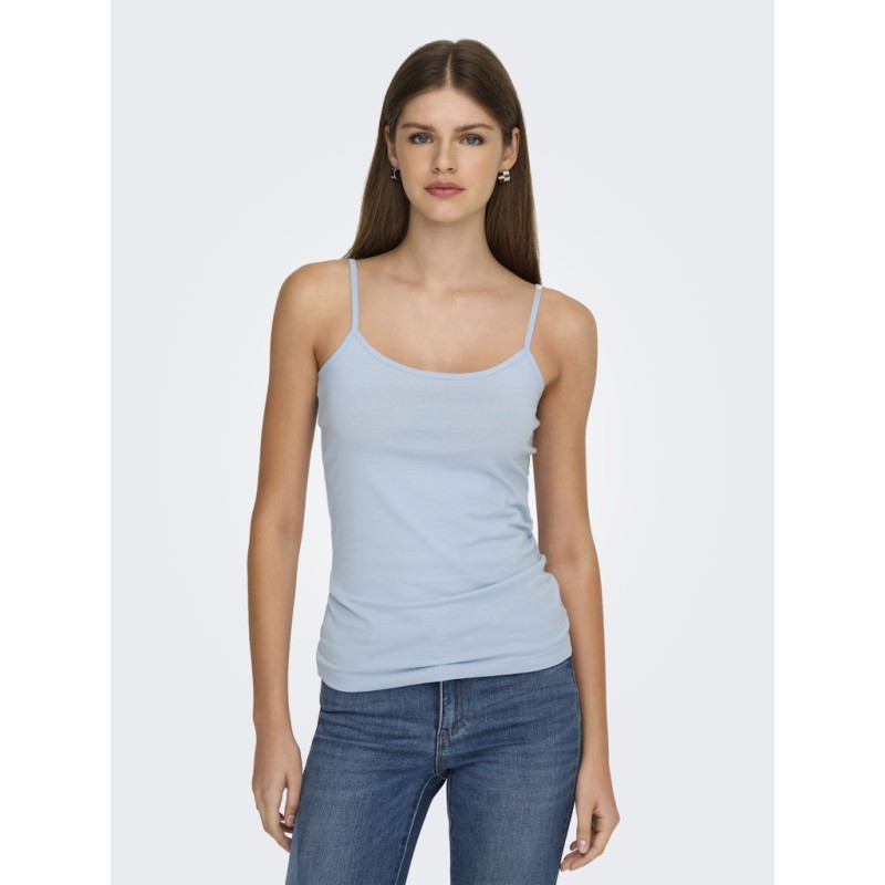 JDY Ava Singlet Top - Cashmere Blue
