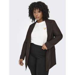 ONLY CARMAKOMA Kita S/S Logo Top - Cloud Dancer