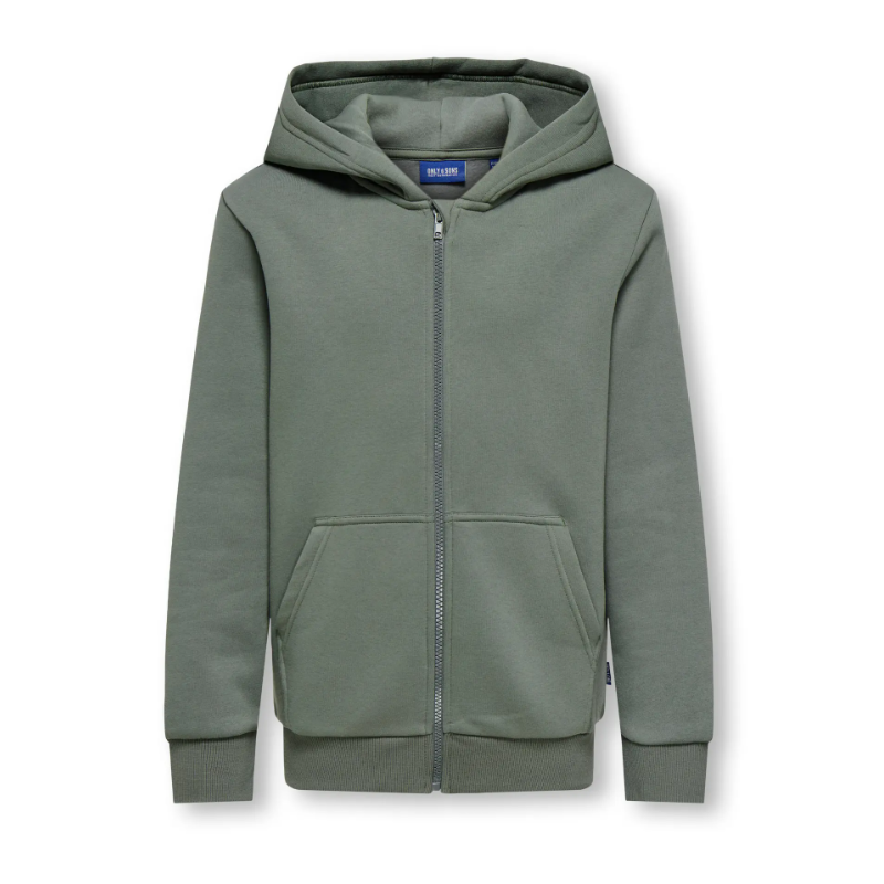 ONLY & SONS Junior Ceres Lynlås Hoodie - Castor Gray