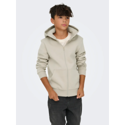 ONLY & SONS Ceres Lynlås Hoodie - Silver linning