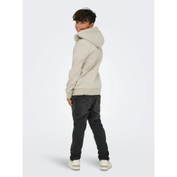 ONLY & SONS Ceres Lynlås Hoodie - Silver linning