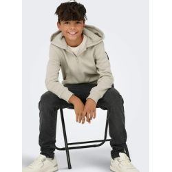 ONLY & SONS Ceres Lynlås Hoodie - Silver linning