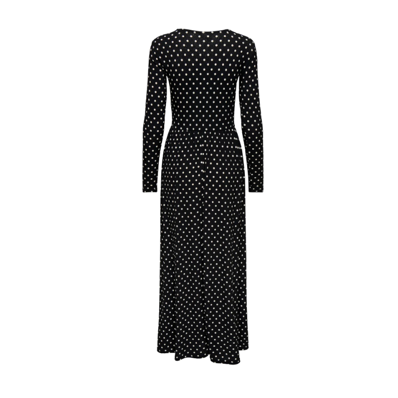 JDY Bowie L/S Dots Kjole - Sort
