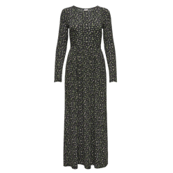 JDY Bowie L/S Blomster Kjole - Sort