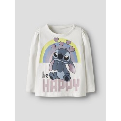 NAME IT Mini DIana Stitch L/S Bluse - Cloud Dancer