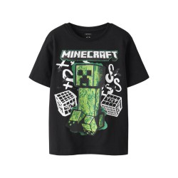 NAME IT Kids Di Minecraft S/S Regular T-shirt - Sort