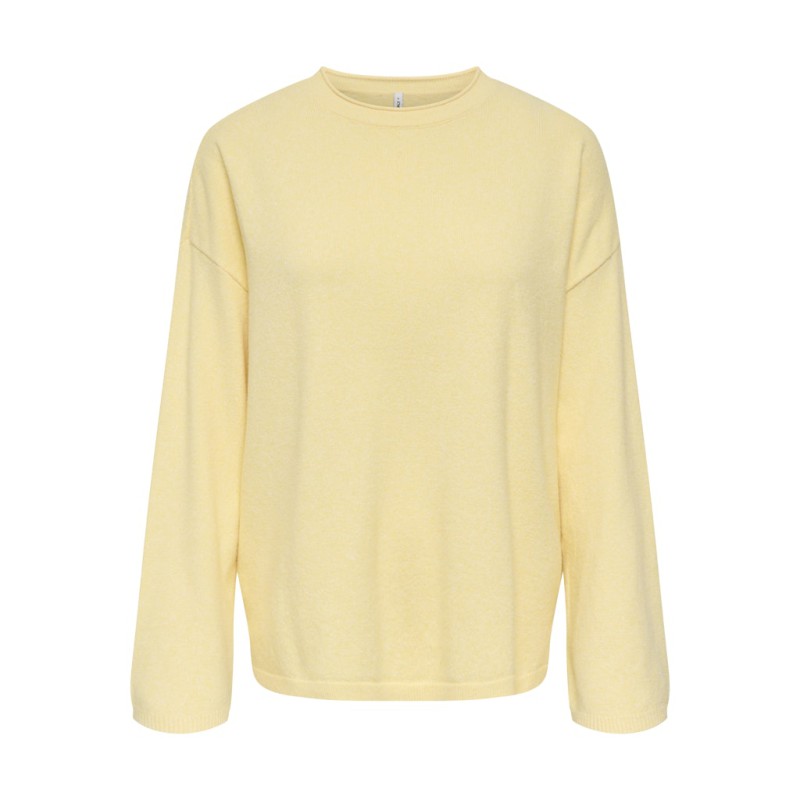 ONLY Loyal Amalio L/S Strik Pullover - Sunlight