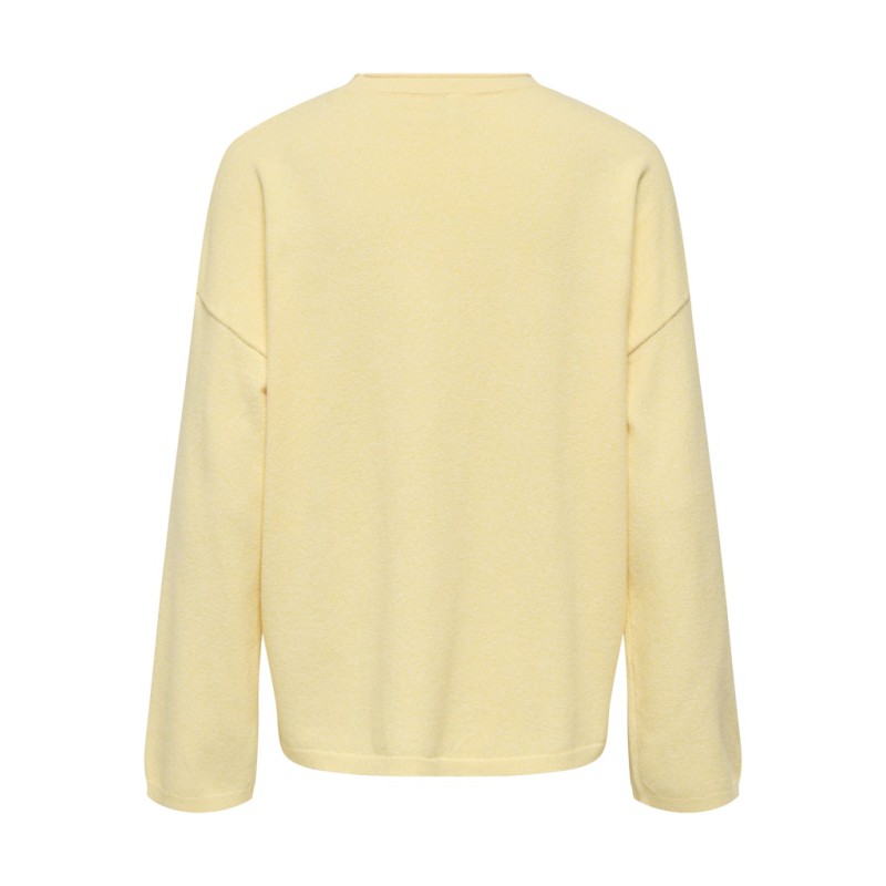 ONLY Loyal Amalio L/S Strik Pullover - Sunlight