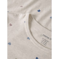 NAME IT Kids Hjerte Natkjole - Peyote Melange