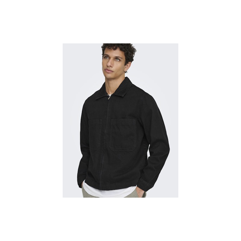 ONLY & SONS Cassel BOX Denim Jakke - Sort