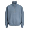 JACK & JONES SOHO Sweat Quarter Zip - Blue Mirage