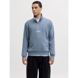 JACK & JONES SOHO Sweat Quarter Zip - Blue Mirage