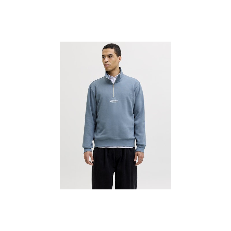JACK & JONES SOHO Sweat Quarter Zip - Blue Mirage