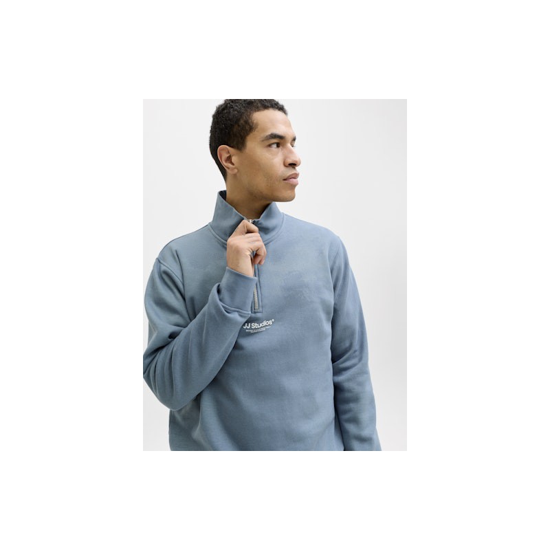 JACK & JONES SOHO Sweat Quarter Zip - Blue Mirage