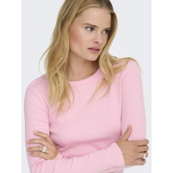 ONLY Val L/S O-Neck Top - Romance Rose