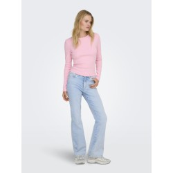 ONLY Val L/S O-Neck Top - Romance Rose