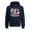 Jack & Jones PLUS Logo sweat hoodie COL 25/26 - Sky Captain
