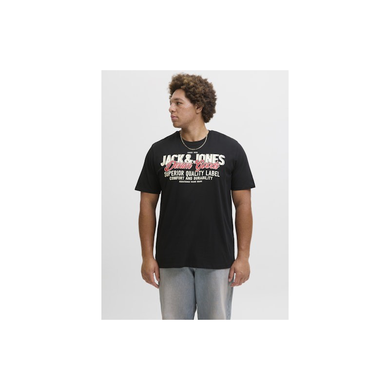 Jack & Jones PLUS Logo T-shirt - Sort