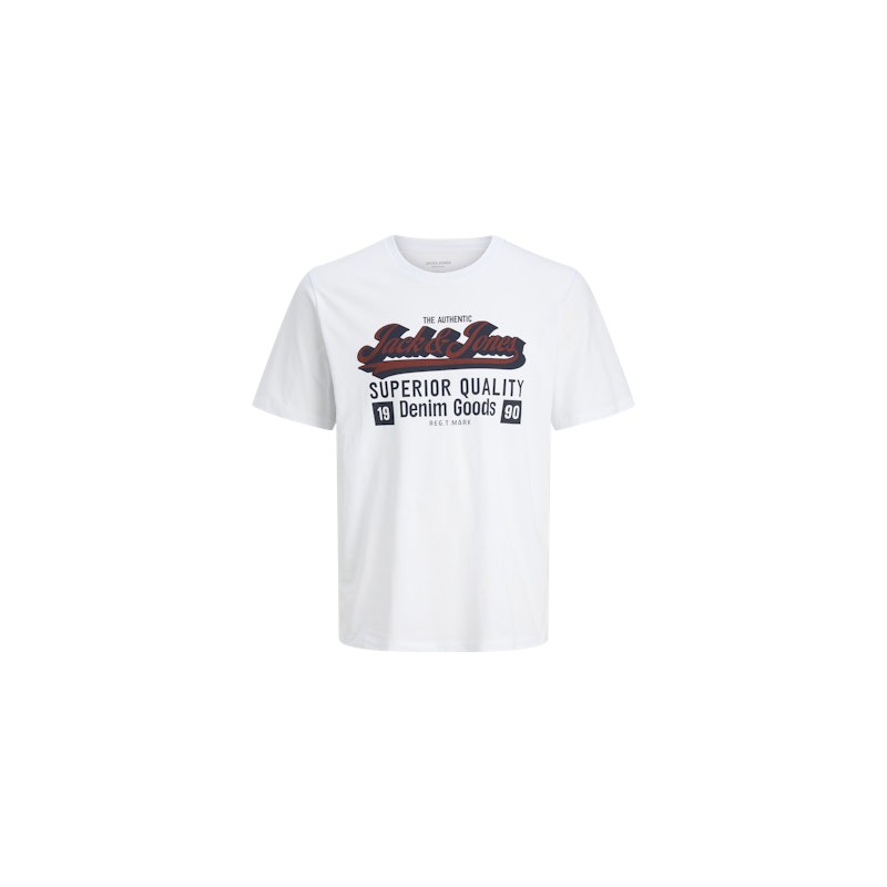 Jack & Jones PLUS Logo T-shirt - Cloud Dancer