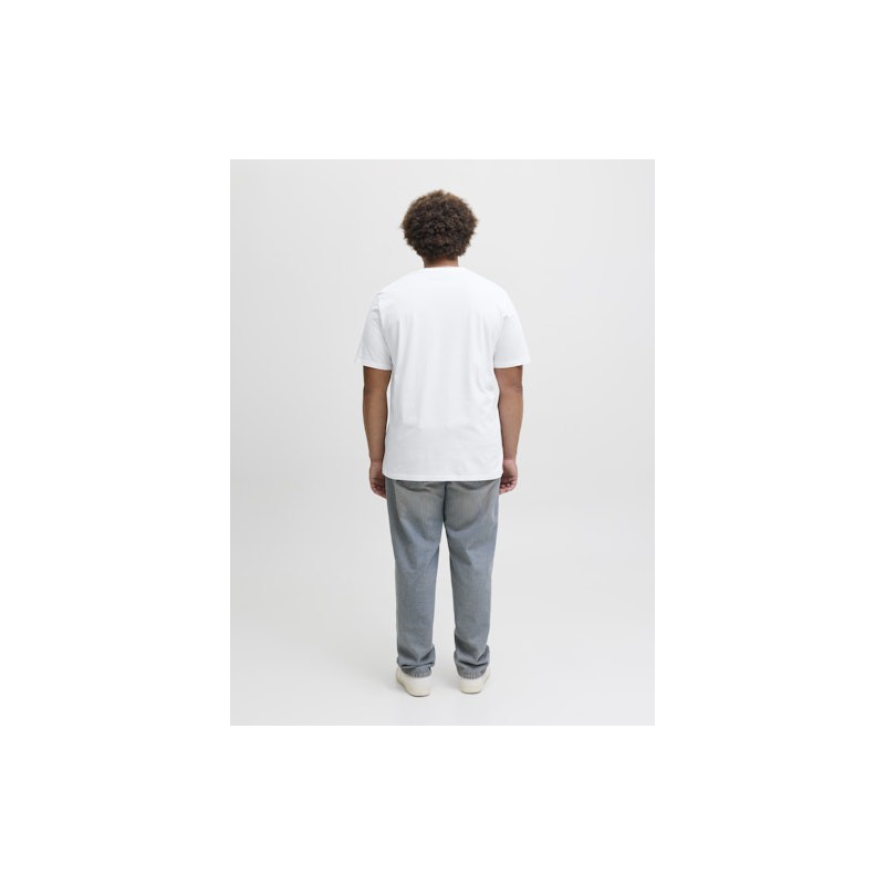 Jack & Jones PLUS Logo T-shirt - Cloud Dancer