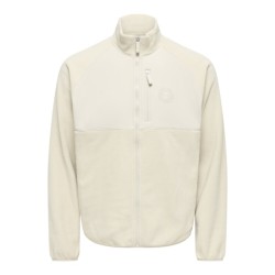 ONLY & SONS Chuck Fleece Jakke - Silver Lining