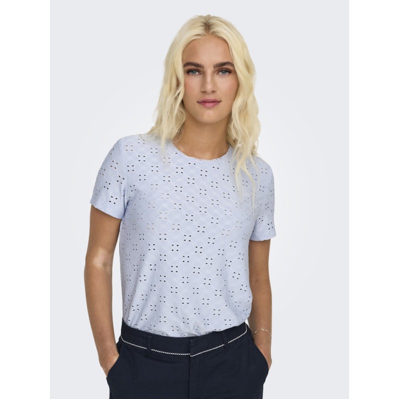 JDY Cathinka S/S Top - Kentucky Blue