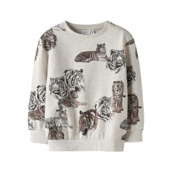 NAME IT Mini Thorne L/S Sweatshirt - Peyote Melange