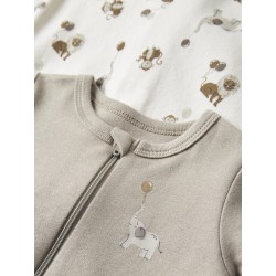 NAME IT Baby/Mini Animal Natdragt 2-pak - Jet Stream