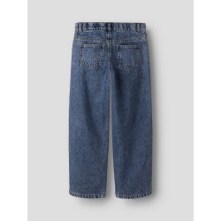 NAME IT Kids Rose Brede Rhinsten Jeans - Denim Blue