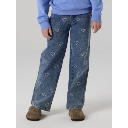 NAME IT Kids Rose Brede Rhinsten Jeans - Denim Blue