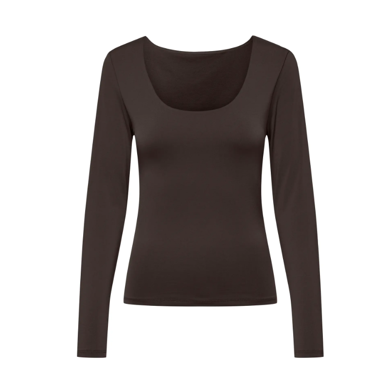 ONLY Lone 2-Way L/S Top - Chocolate Torte