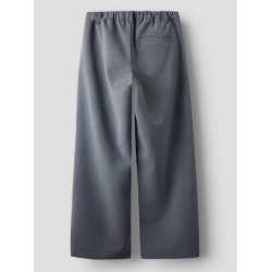 LMTD Luis Pleat Brede Bukser - Grey Melange
