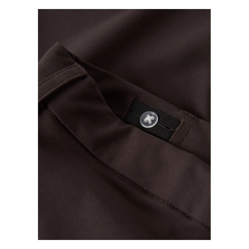 LMTD Luis Pleat Brede Bukser - Black Coffee