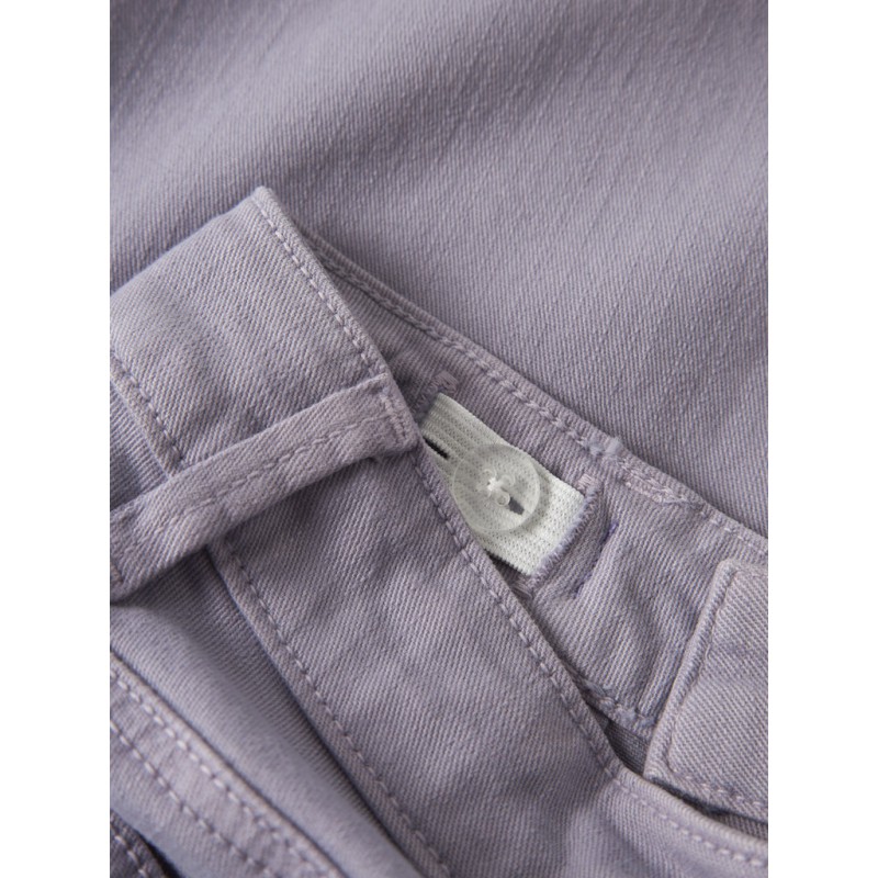 NAME IT KIDS Rose Brede Twill Bukser - Lavender Gray