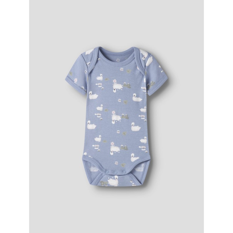 NAME IT Baby S/S Svane Bodystocking - Endless Sky