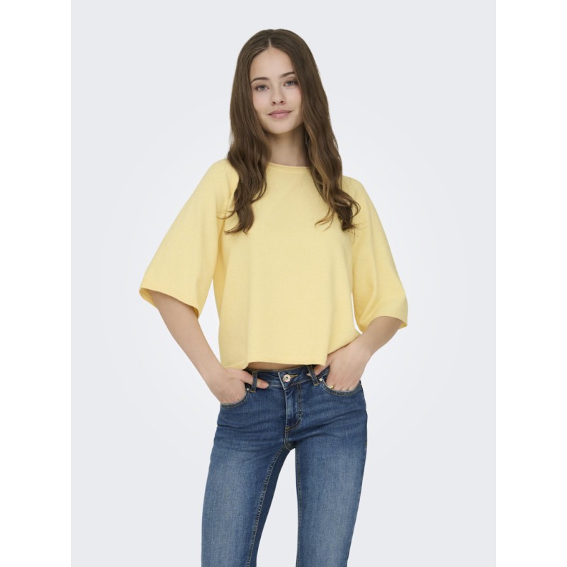 ONLY Loyal 2/4 Strik Pullover - Sunlight