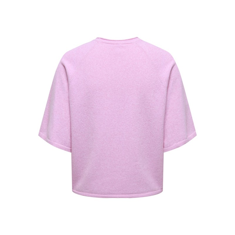 ONLY Loyal 2/4 Strik Pullover - Super Pink