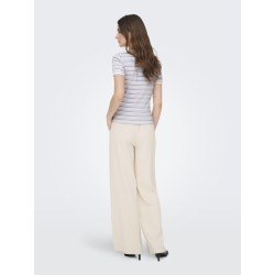 JDY Lada S/S Stribet Top - Cashmere Blue