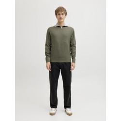 JJ REBEL Beaton Half zip Strik - Beetle