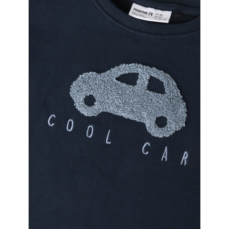 NAME IT Mini Bear Sweatshirt - Dark Sapphire