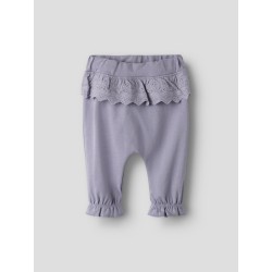 NAME IT Baby Troja Bukser - Lavender Gray