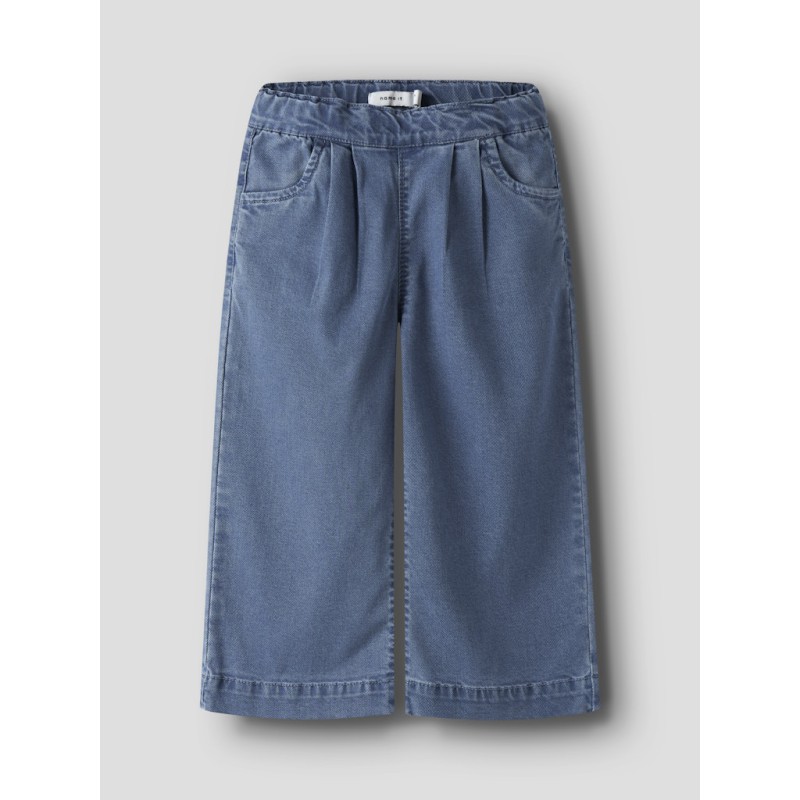 NAME IT Mini Bella Brede Pull-up Jeans  Medium Blue Denim