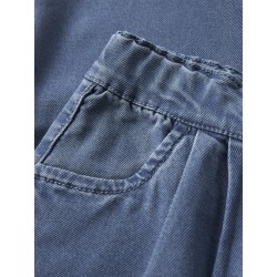 NAME IT Mini Bella Brede Pull-up Jeans  Medium Blue Denim