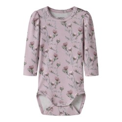 NAME IT Baby Teane L/S Bodystocking - Dawn Pink