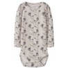 NAME IT Baby Teane L/S Bodystocking - Pumice Stone